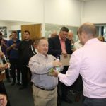 John Kay receiving the soggy bottom award for the worst bake