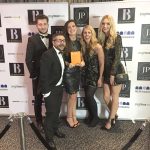 Group shot of everyone from Midshire at the Talk of Manchester Awards 2017