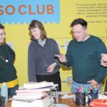 Gabriella Marcella holding a team meeting