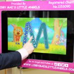 tiny table on high low stand